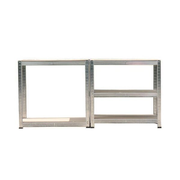 SECURY-T - Étagère rayonnage modulable en métal, 5 étages, 175kg/par étagère - large