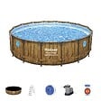 BESTWAY - Piscine tubulaire Power Steel SwimVista - Ronde - D488xH122cm - vignette