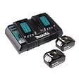 MAKITA - Aspirateur Souffleur MAKITA DUB363PT2V 36V 2x18V avec 2 batteries 5Ah et chargeur double - vignette