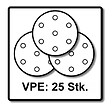 FESTOOL - Abrasifs Granat  pour ponceuse Planex - Grain 180 D.225 - Boîte de 25 - 205660 - vignette