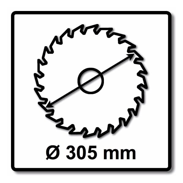 BOSCH - Lame BOSCH 2608644528 Bois Ø 305 mm 60 dents pour Scie circulaire - large