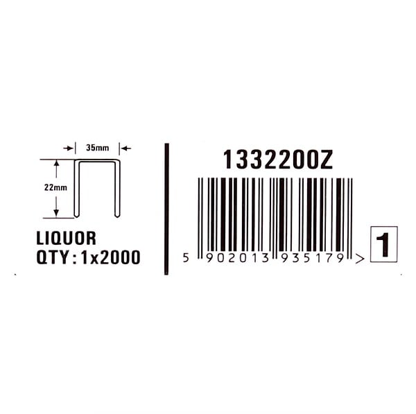 BOSTITCH - Agrafes BOSTITCH A/35 Galva - 22 mm - Boite de 2000 - 1332200Z - large