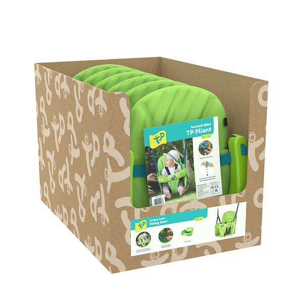 TP TOYS - Présentoire de 9 fauteuil bébé pliant vert - large