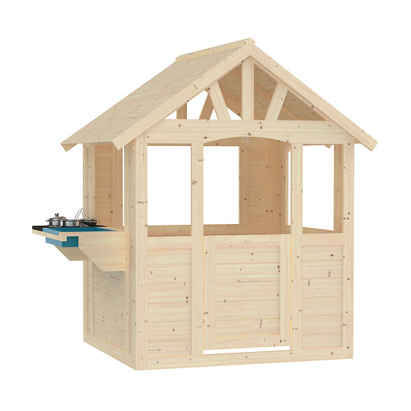 TP TOYS - Maisonnette bois avec cuisine 120 x 96 x 137 cm - large