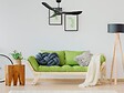 PURLINE - Ventilateur de plafond Réversible  Thermostat Wifi Moteur à courant continu Toits en pente Télécommande Hypersilence Mémoire - vignette