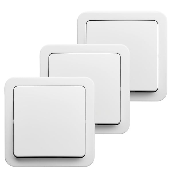 MC KENZIE - Va-et-vient saillie Easy - Blanc - Lot de 3 - large