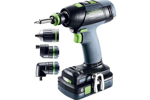 FESTOOL - Perceuse-visseuse 18V T 18+3 HPC 4,0 I-Set + 2 batteries 4.0Ah + chargeur + coffret Systainer 3 - FESTOOL - 576989 - large