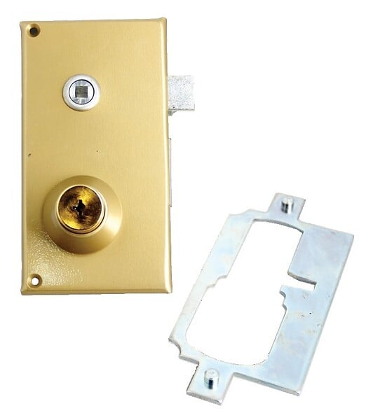 BRICARD - Mécanisme REMPART vertical fouillot coloris OR droite - BRICARD - 48011 - large