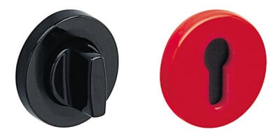 NORMBAU - Paire de rosaces clé L noir 16 - NORMBAU - S80-TDC-16 - large