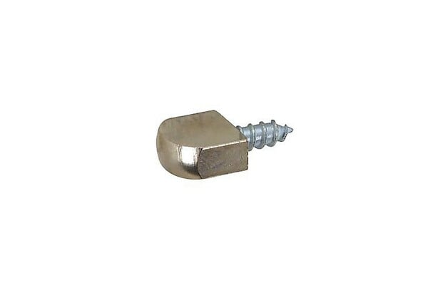 HANGER - Taquet battoir à  visser dans le bois 10x20mm diamètre 5mm laiton nickelé - 9009S12 - large