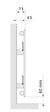 ACOVA - Radiateur Fassane Prem's - Vertical simple - Puissance 1240W - H: 2000 - L: 592 - Blanc - vignette