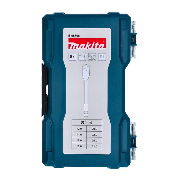 MAKITA - Coffret 8 mèches à bois MAKITA E-08698 - large