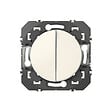 LEGRAND - Interrupteur 10AX + poussoir 6A Dooxie - Blanc - vignette