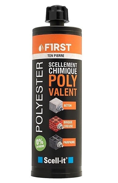 SCELL-IT - Résine polyester ton pierre (blanc) 410ml - SCELL-IT - FIRST410B - large
