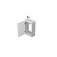 CERSANIT - Meuble lave-mains 40x22 cm-Gain de place-Gris Clair - vignette