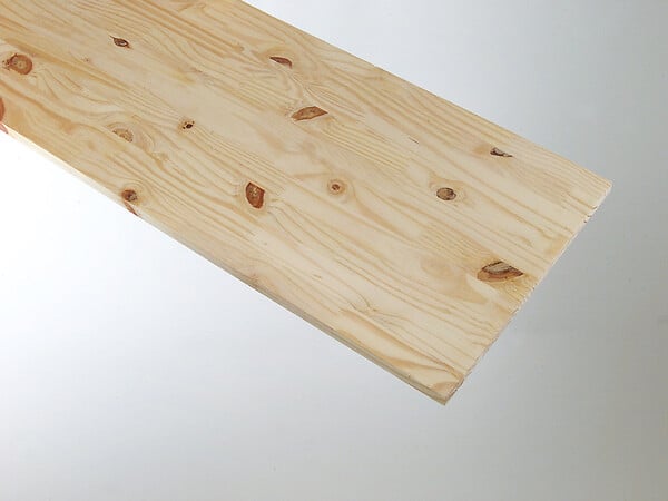 AJ TIMBER - Tablette pin lamellé collé rustique - 200x30cm - large