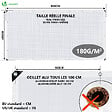 VOUNOT - Bâche de Protection en Polyéthylène resistant et impermeable 180g/m² blanche 4x8m - vignette