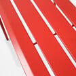 OVIALA - Banc de jardin en acier rouge - Palavas - vignette