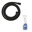 GROHE - Flexible de douche GROHE VitalioFlex Trend 1750 mm noir mat + nettoyant GrohClean - vignette