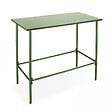 OVIALA - Ensemble table haute et 4 chaises de bar en métal vert cactus - Palavas - vignette