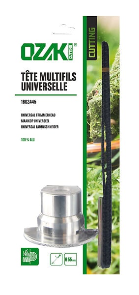 BESTGREEN - Tête universelle multifils - Aluminium - large