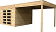 SOLID - Abri de jardin Tarento - Avec terasse - Bois - 17,14m2 - vignette