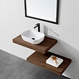 STANO - Plan suspendu pour vasque TOP noyer 60 x 46 cm - vignette
