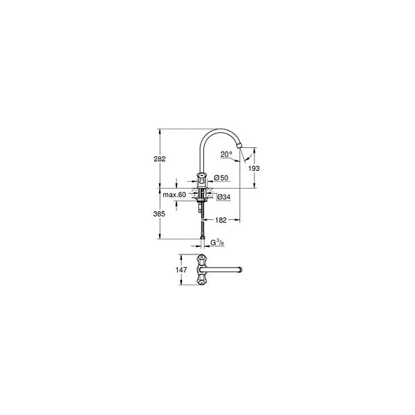 GROHE - Mélangeur Costa L - large