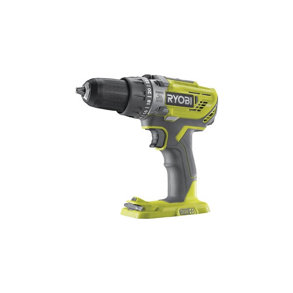 RYOBI - Pack Perceuse-visseuse à percussion RYOBI 18V - Meuleuse d'angle One+ 18V - 1 batterie 18V 2.0 Ah - 1 batterie 18V 4.0 Ah - 1 chargeur R18PDAG-242S - large