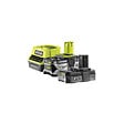 RYOBI - Pack Perceuse-visseuse à percussion RYOBI 18V - Meuleuse d'angle One+ 18V - 1 batterie 18V 2.0 Ah - 1 batterie 18V 4.0 Ah - 1 chargeur R18PDAG-242S - vignette