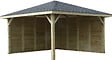 SOLID - Kiosque en bois avec parois SOLID 437x437cm - vignette