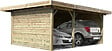 SOLID - Carport toit plat en bois 5x7m S7757 - vignette