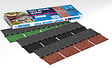 SOPREMA - 14 Tuiles bitumées lègères Vert 2m², plaques de 100x34cm - vignette