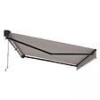 OVIALA - Store banne semi-intégral 2,5x2m en aluminium taupe - Brehat - vignette
