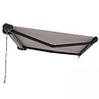 OVIALA - Store banne coffre integral 2.95x2.5m aluminium taupe - Caleta - vignette