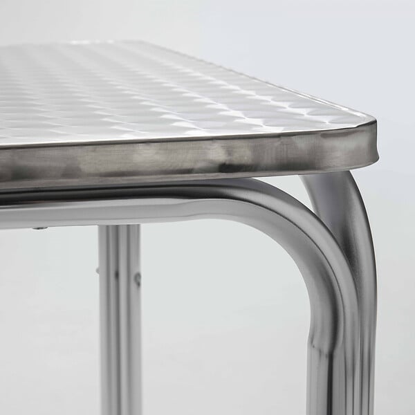 OVIALA - Table de jardin carrée en aluminium - Nothing Hill - large