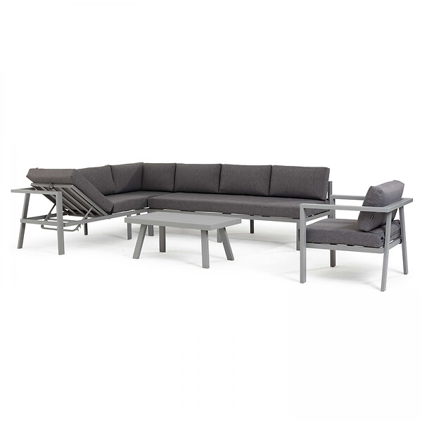 OVIALA - Table basse en aluminium - Saint Tropez - large