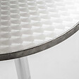 OVIALA - Table de bar ronde en aluminium gris - Brixton - vignette