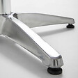 OVIALA - Table de bar ronde en aluminium gris - Brixton - vignette