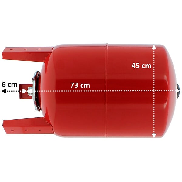 GT MARKET - Réservoir pression à vessie vertical - 100 litres - large