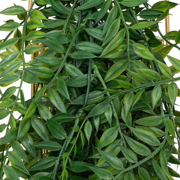 ATMOSPHERA - Plante tombante artificielle pot doré rétro et vintage H 82 cm - large
