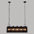 ATMOSPHERA - Luminaire Suspension 5 lampes en métal Noir L 93 cm - vignette