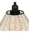 ATMOSPHERA - Lampadaire en métal Noir et abat-jour corde H 149.5 cm - vignette