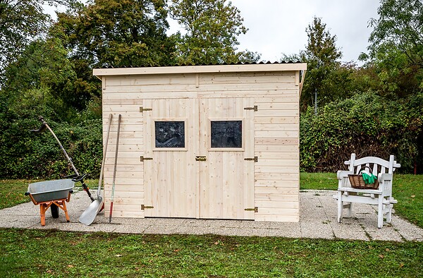 HABRITA - Abri de jardin - Bois - 16mm - 5.41m2 - large
