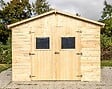 HABRITA - Abri de jardin - Bois - 16mm - 5.41m2 - vignette