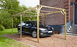 CERLAND - Carport - Toit plat sans couverture - Pin - 15.41m2 - vignette