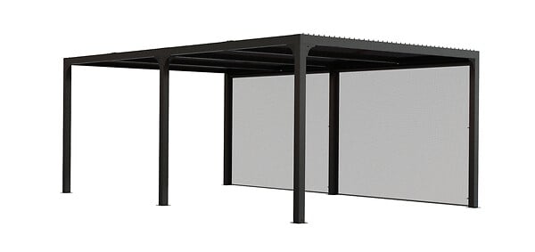 HABRITA - Pergola bioclimatique - Aluminium - 21.52m2 - large