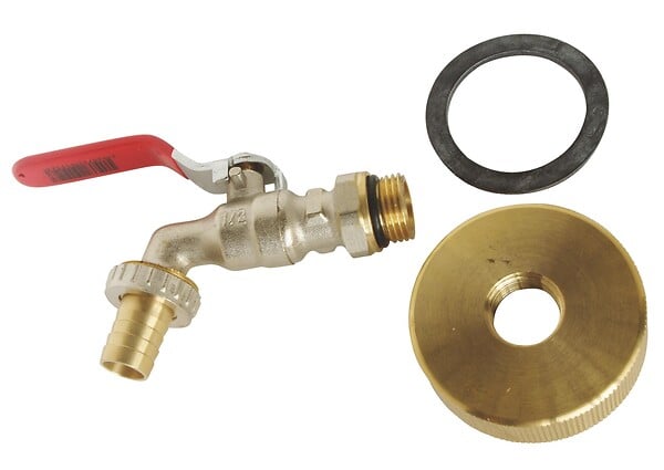 SOMATHERM FOR YOU - Kit complet récupérateur eau de pluie - Robinet et raccord pour cuve 1000L - large