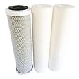 AQUAWATER - Kit de 3 cartouches pour Osmoseur, 2 filtrantes et 1 cartouche charbon actif - vignette