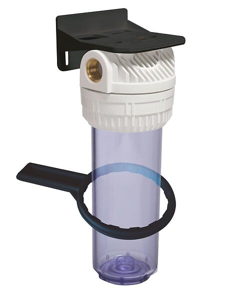 AQUAWATER - Porte filtre simple nu pour cartouche standard 9"3/4 - large